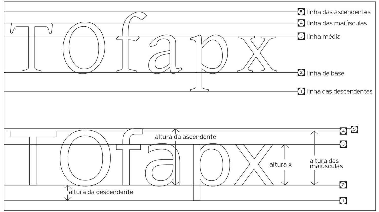 Tipografia B Sica Medidas Tipogr Ficas Clube Do Design