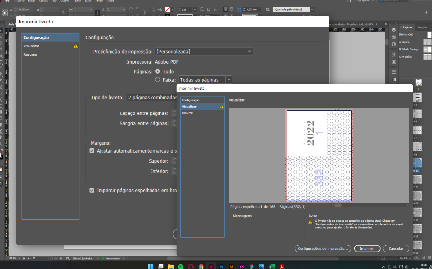 módulo Criando Agendas no InDesign