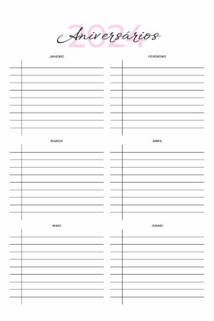 Amostra Planner Básico Permanente