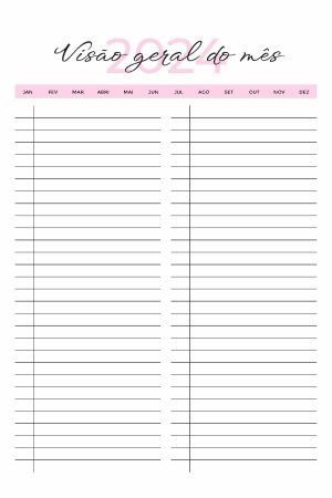 Amostra Planner Básico Permanente