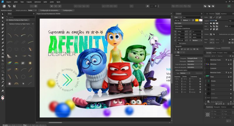 Tela inicial do Affinity Designer 2 no Club do Design